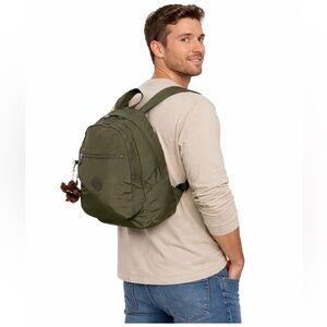 Kipling Challenger Backpack in Jaded Green Tonal NWOT